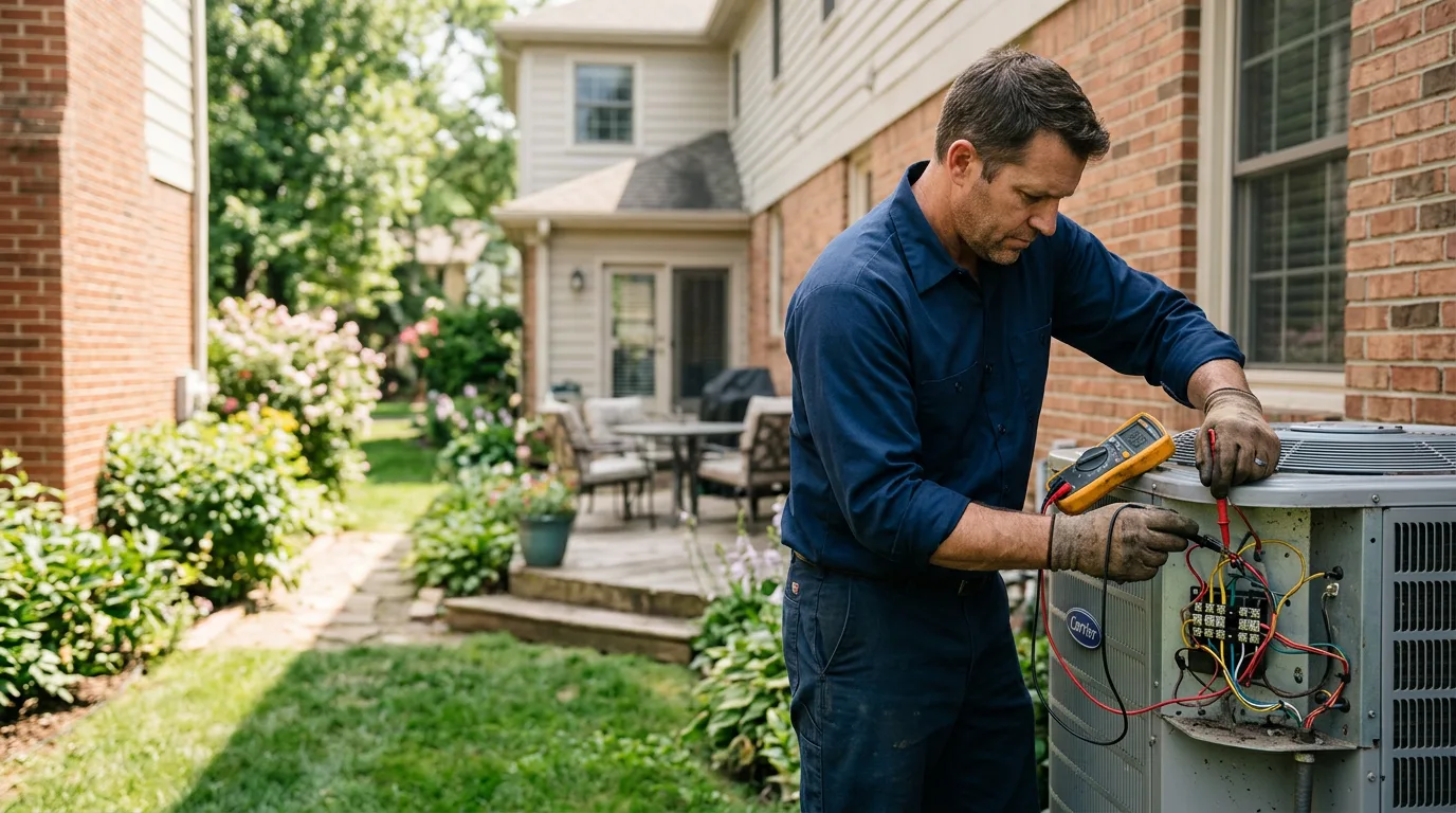 HVAC technician working near Cedarburg, WI